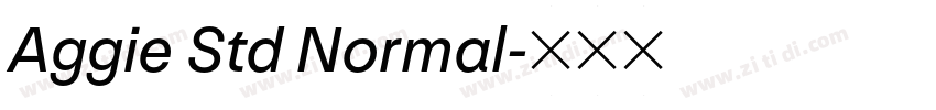 Aggie Std Normal字体转换 Aggie Std Normal字体转换